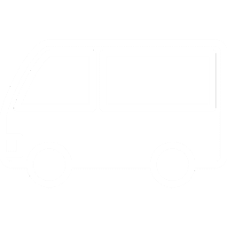 Simple outline of a van icon.